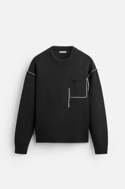 Discount JERSEY CINTA CONTRASTE Hombre Jerséis / Chaquetas