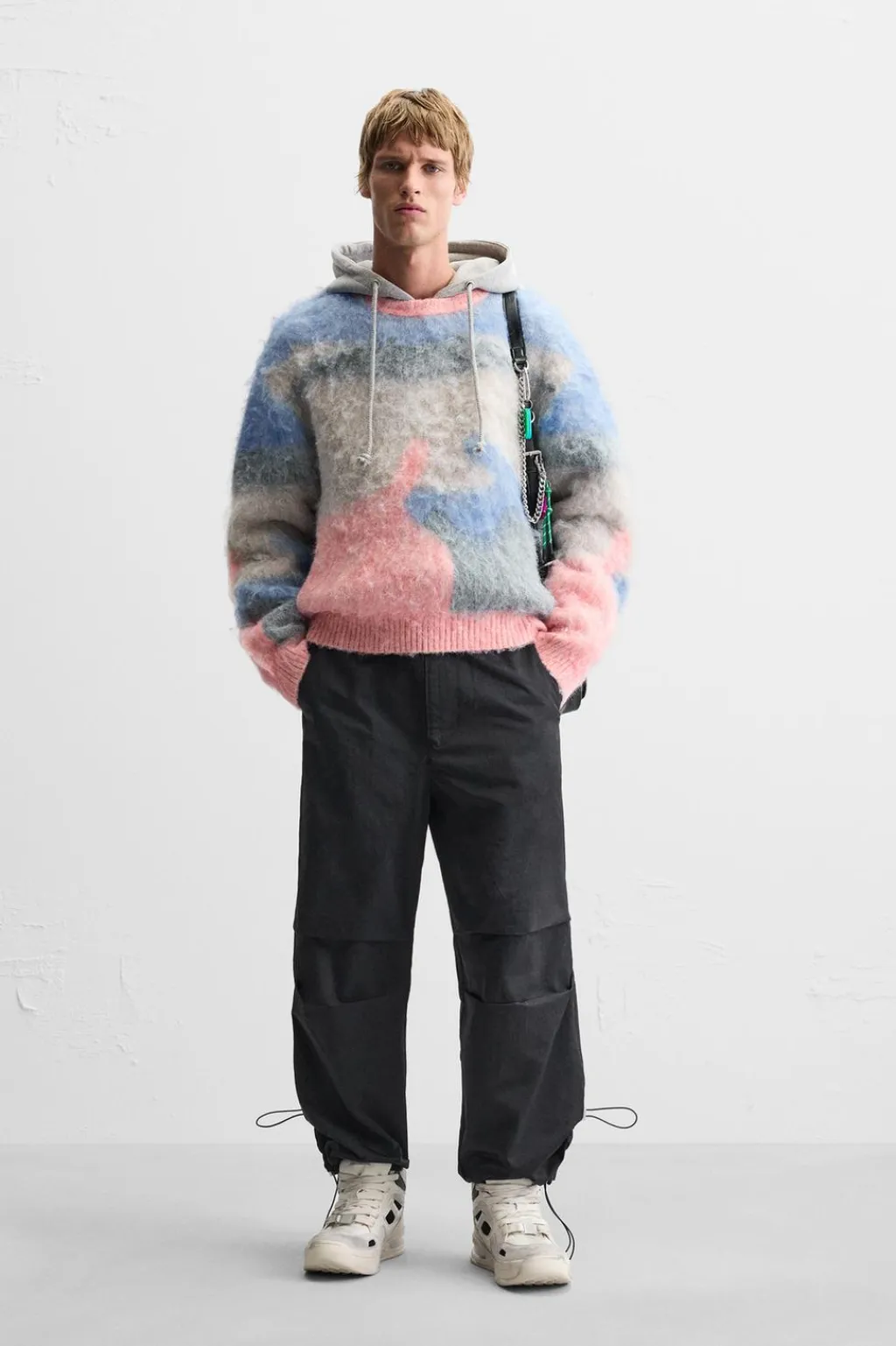 New JERSEY COLOR BLOCK TEXTURA Hombre Jerséis / Chaquetas