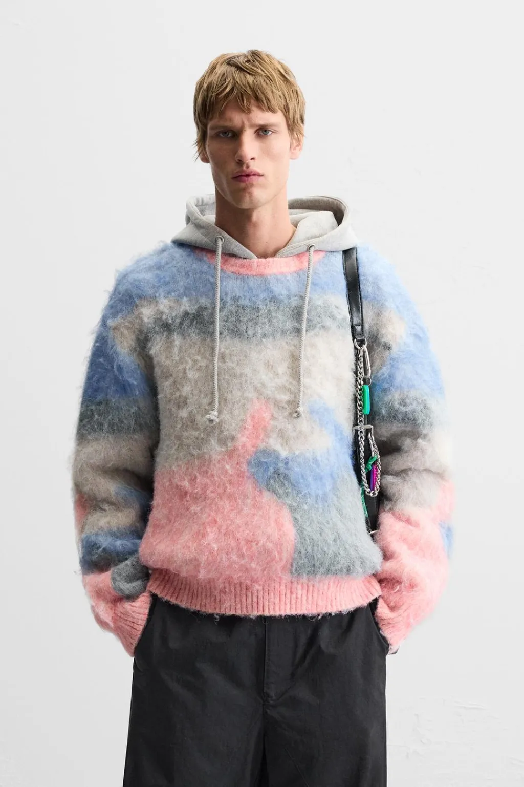 New JERSEY COLOR BLOCK TEXTURA Hombre Jerséis / Chaquetas