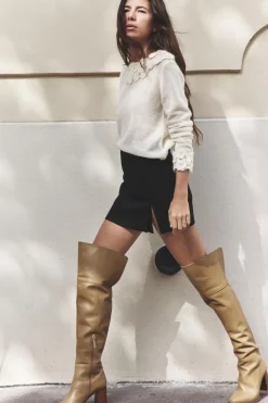 Discount JERSEY COMBINADO FLORES CON ALPACA Y LANA Mujer Cárdigan / Jerséis|Punto