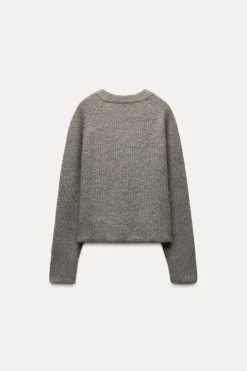 Online JERSEY CON ALPACA Y LANA Mujer Cárdigan / Jerséis|Punto