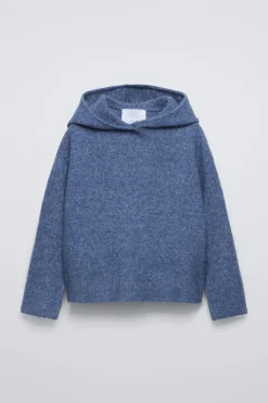 Niños ZARA 6 - 14 Años·Punto|6 - 14 Años·Total Look<JERSEY CON CAPUCHA LISO