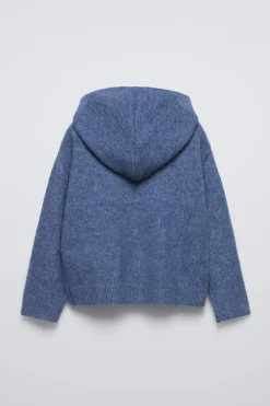 Niños ZARA 6 - 14 Años·Punto|6 - 14 Años·Total Look<JERSEY CON CAPUCHA LISO