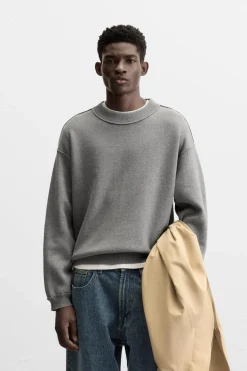 Outlet JERSEY COSTURAS IRREGULARES Hombre Jerséis / Chaquetas