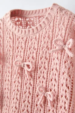 Niños ZARA 1½ - 6 Años·Punto|1½ - 6 Años·Total Look<JERSEY CROCHET LAZOS