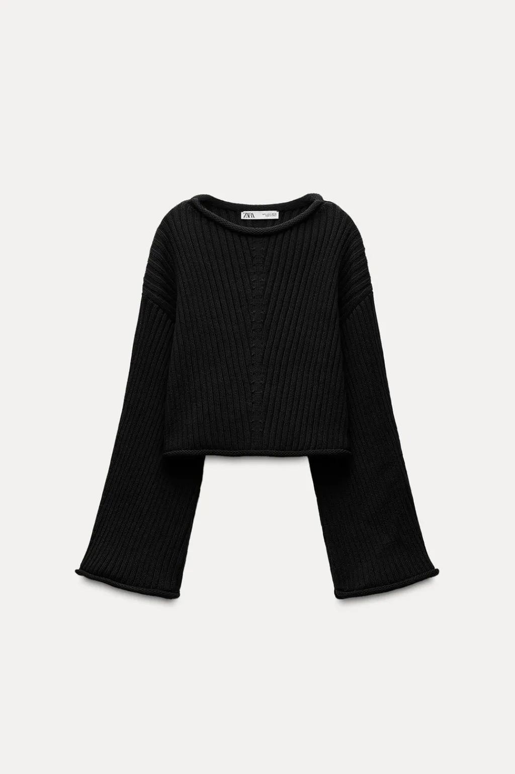 Online JERSEY CROP PUNTO RIB Mujer Cárdigan / Jerséis|Punto