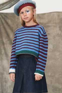 Niños ZARA 6 - 14 Años·Punto<JERSEY CROPPED CON LANA RAYAS LIMITED EDITION