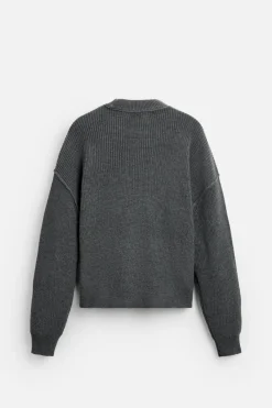 Outlet JERSEY CROPPED FIT ESTRUCTURA Hombre Jerséis / Chaquetas