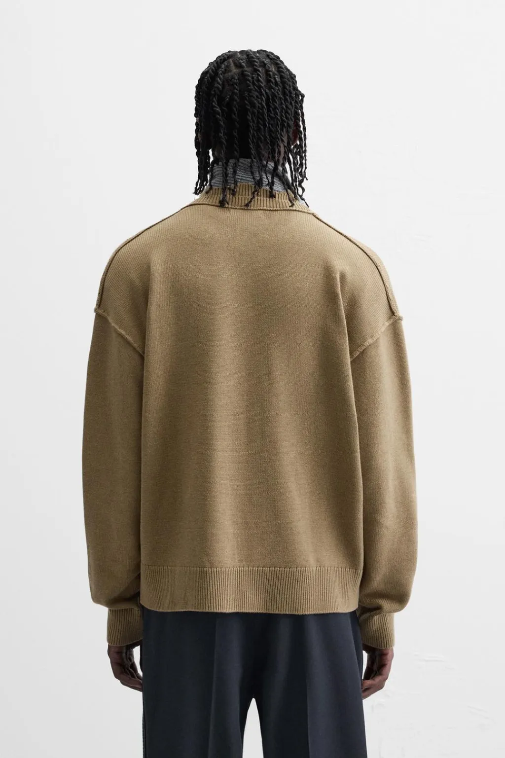 Hot JERSEY CUELLO EFECTO DOBLE Hombre Jerséis / Chaquetas