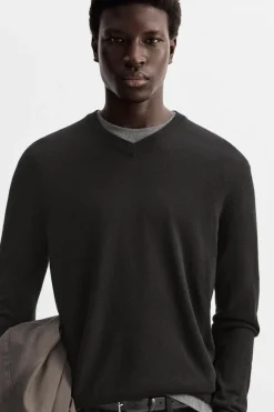 Fashion JERSEY CUELLO PICO LIGERO LANA - CASHMERE Hombre Jerséis / Chaquetas