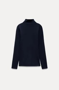 Best JERSEY CUELLO SUBIDO CON LANA Mujer Cárdigan / Jerséis|Punto