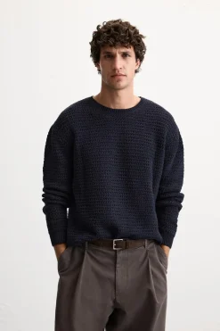 Fashion JERSEY ESTRUCTURA CALADOS Hombre Jerséis / Chaquetas