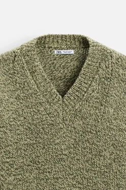 Sale JERSEY ESTRUCTURA CUELLO PICO Hombre Jerséis / Chaquetas