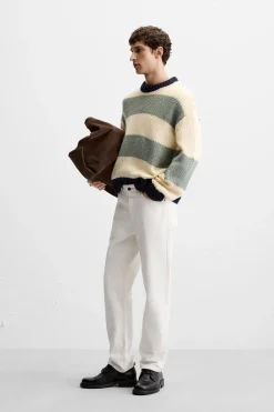 Discount JERSEY ESTRUCTURA RAYAS Hombre Jerséis / Chaquetas