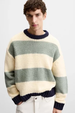 Discount JERSEY ESTRUCTURA RAYAS Hombre Jerséis / Chaquetas