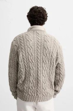 Discount JERSEY ESTRUCTURA TRENZAS Hombre Jerséis / Chaquetas