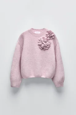 Niños ZARA 6 - 14 Años·Punto<JERSEY FLORES 3D