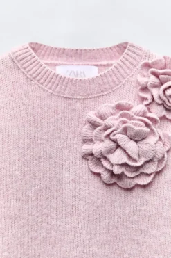 Niños ZARA 6 - 14 Años·Punto<JERSEY FLORES 3D