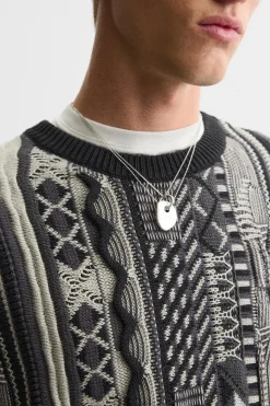 Outlet JERSEY JACQUARD ABSTRACTO Hombre Jerséis / Chaquetas