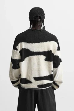 Discount JERSEY JACQUARD ABSTRACTO Hombre Jerséis / Chaquetas