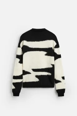 Discount JERSEY JACQUARD ABSTRACTO Hombre Jerséis / Chaquetas