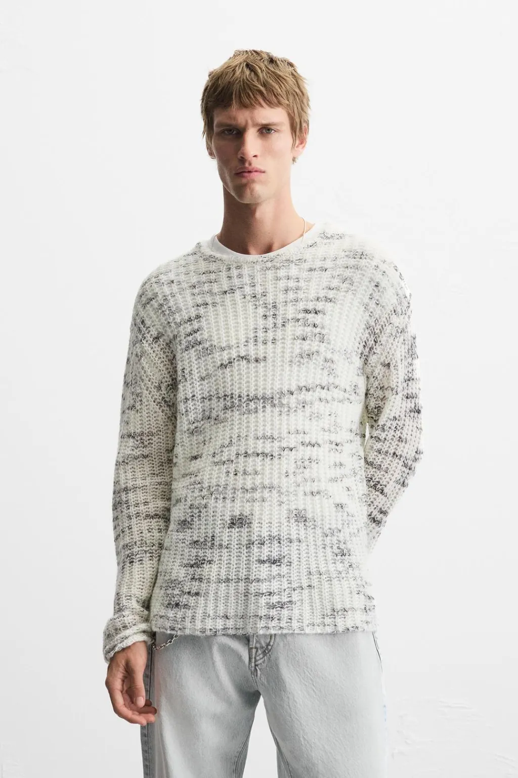 Hot JERSEY JACQUARD IRREGULAR Hombre Jerséis / Chaquetas