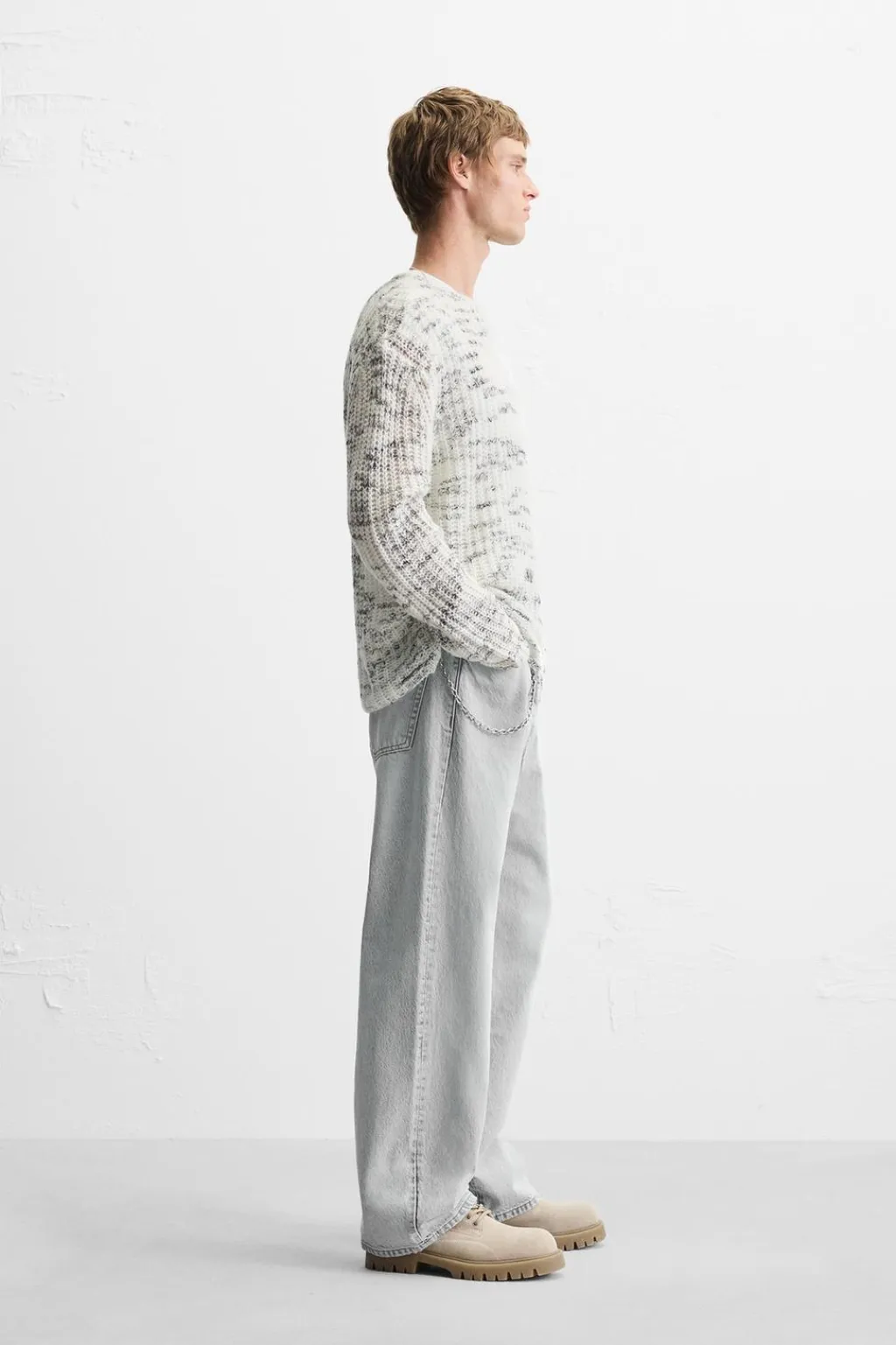 Hot JERSEY JACQUARD IRREGULAR Hombre Jerséis / Chaquetas