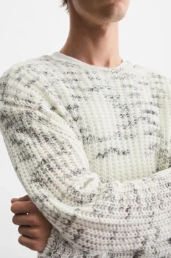 Hot JERSEY JACQUARD IRREGULAR Hombre Jerséis / Chaquetas