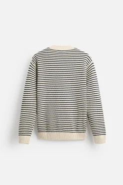 Hot JERSEY JACQUARD RAYAS Hombre Jerséis / Chaquetas