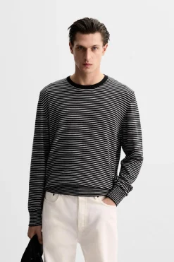 Hot JERSEY JACQUARD RAYAS Hombre Jerséis / Chaquetas