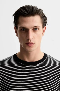 Hot JERSEY JACQUARD RAYAS Hombre Jerséis / Chaquetas