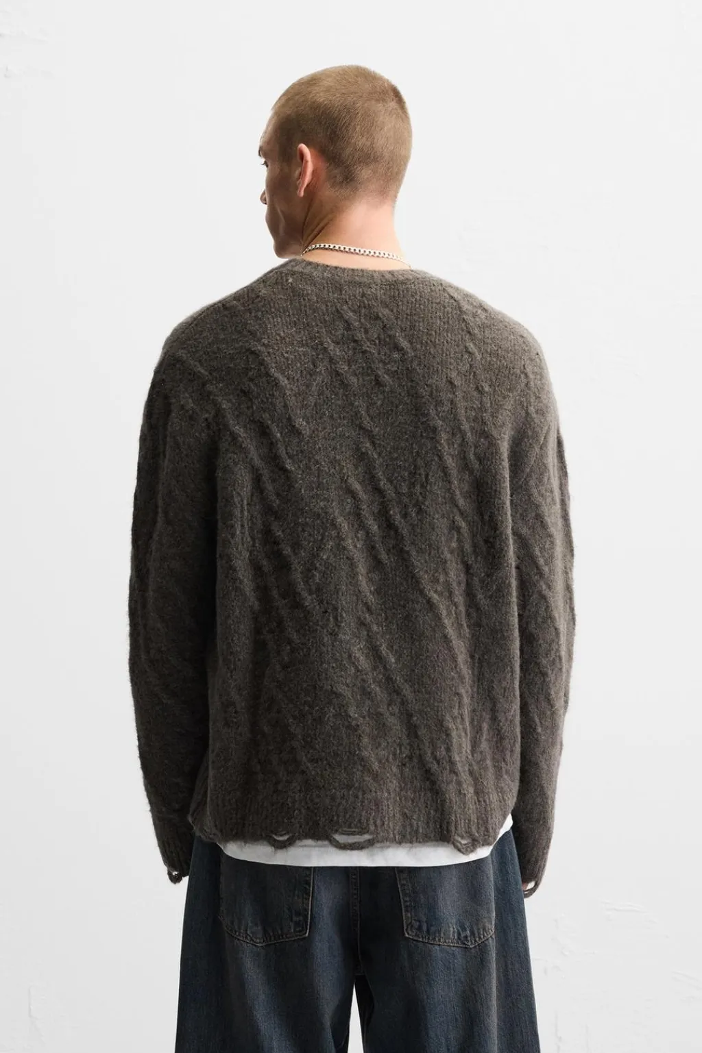 Hot JERSEY JACQUARD ROTOS Hombre Jerséis / Chaquetas