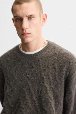 Hot JERSEY JACQUARD ROTOS Hombre Jerséis / Chaquetas