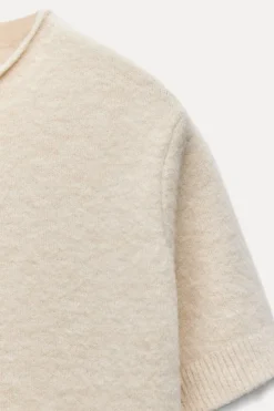 Sale JERSEY MANGA CORTA PUNTO SOFT Mujer Cárdigan / Jerséis|Punto