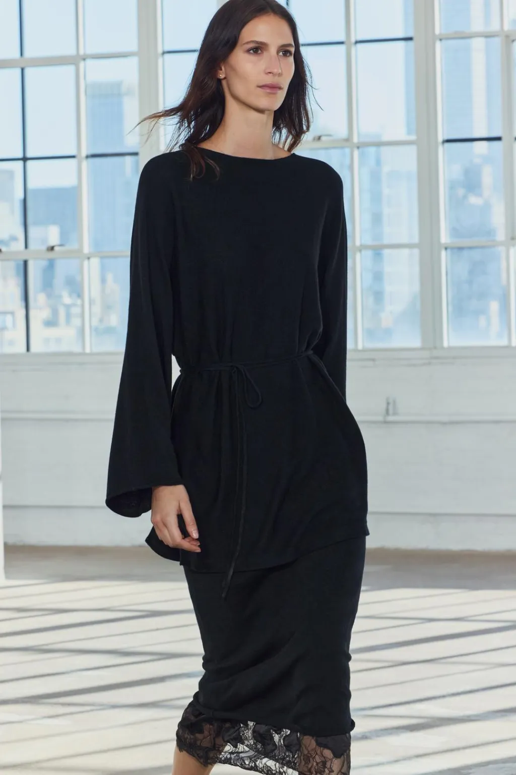 Hot JERSEY OVERSIZE CINTURÓN CON LANA Mujer Cárdigan / Jerséis|Punto