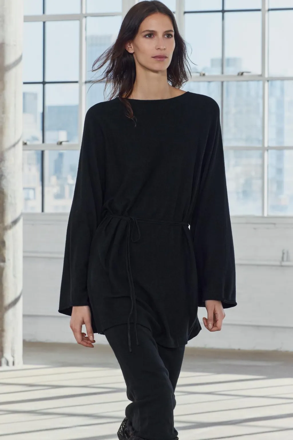 Hot JERSEY OVERSIZE CINTURÓN CON LANA Mujer Cárdigan / Jerséis|Punto