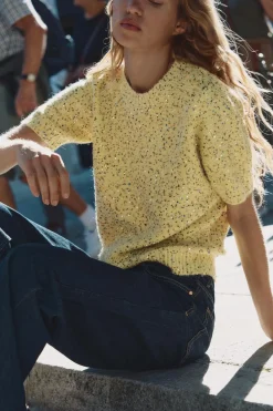 Discount JERSEY OVERSIZE PUNTO LENTEJUELAS Mujer Cárdigan / Jerséis|Punto