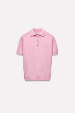 Discount JERSEY POLO BÁSICO 100% LANA Mujer Cárdigan / Jerséis|Punto