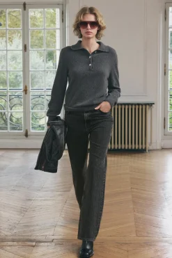 Hot JERSEY POLO CASHMERE Mujer Cárdigan / Jerséis|Punto