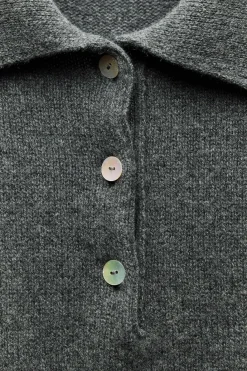 Hot JERSEY POLO CASHMERE Mujer Cárdigan / Jerséis|Punto