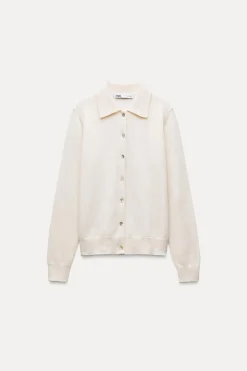 Fashion JERSEY POLO CON CASHMERE Y LANA Mujer Cárdigan / Jerséis|Punto