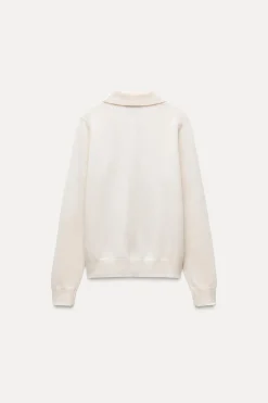 Fashion JERSEY POLO CON CASHMERE Y LANA Mujer Cárdigan / Jerséis|Punto