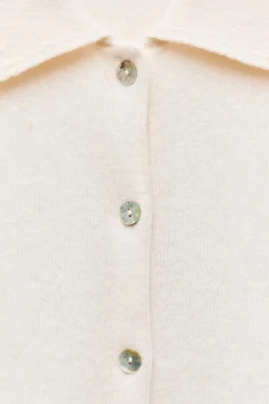 Fashion JERSEY POLO CON CASHMERE Y LANA Mujer Cárdigan / Jerséis|Punto