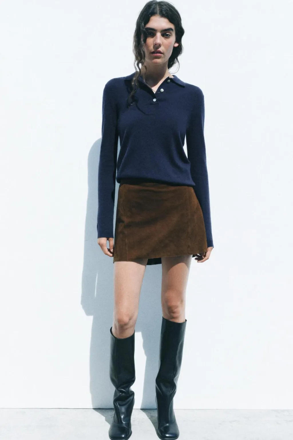 Hot JERSEY POLO LISO 100% LANA Mujer Cárdigan / Jerséis|Punto