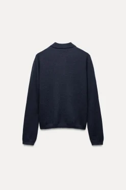 Hot JERSEY POLO LISO 100% LANA Mujer Cárdigan / Jerséis|Punto