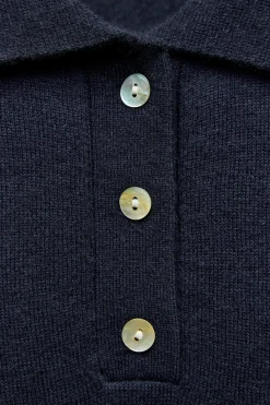 Hot JERSEY POLO LISO 100% LANA Mujer Cárdigan / Jerséis|Punto