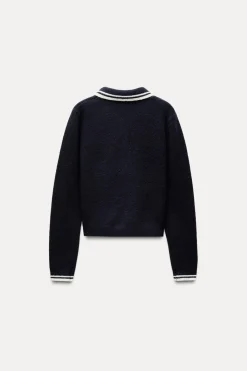 Best JERSEY POLO PUNTO Mujer Cárdigan / Jerséis|Punto