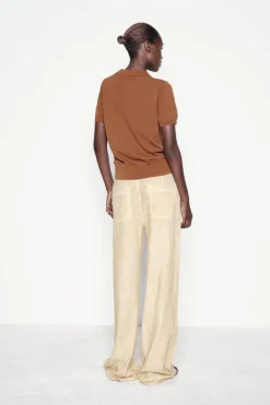 Outlet JERSEY POLO PUNTO LISO Mujer Cárdigan / Jerséis|Punto