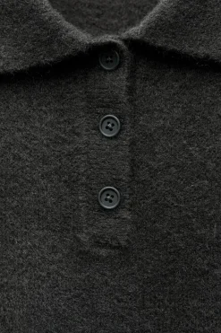 Outlet JERSEY POLO PUNTO LISO Mujer Cárdigan / Jerséis|Punto