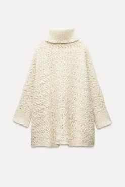 Discount JERSEY PONCHO PUNTO CALADOS Mujer Cárdigan / Jerséis|Punto